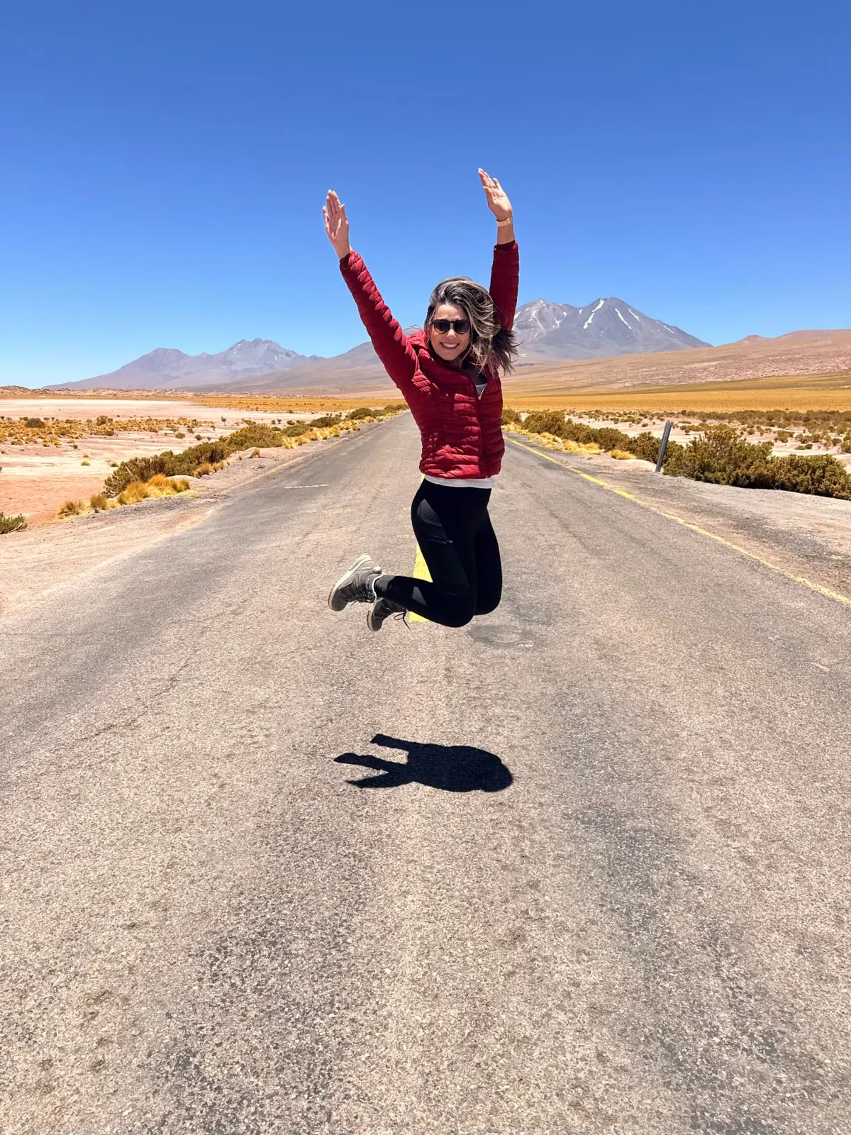 Lagoa e montanhas do Atacama